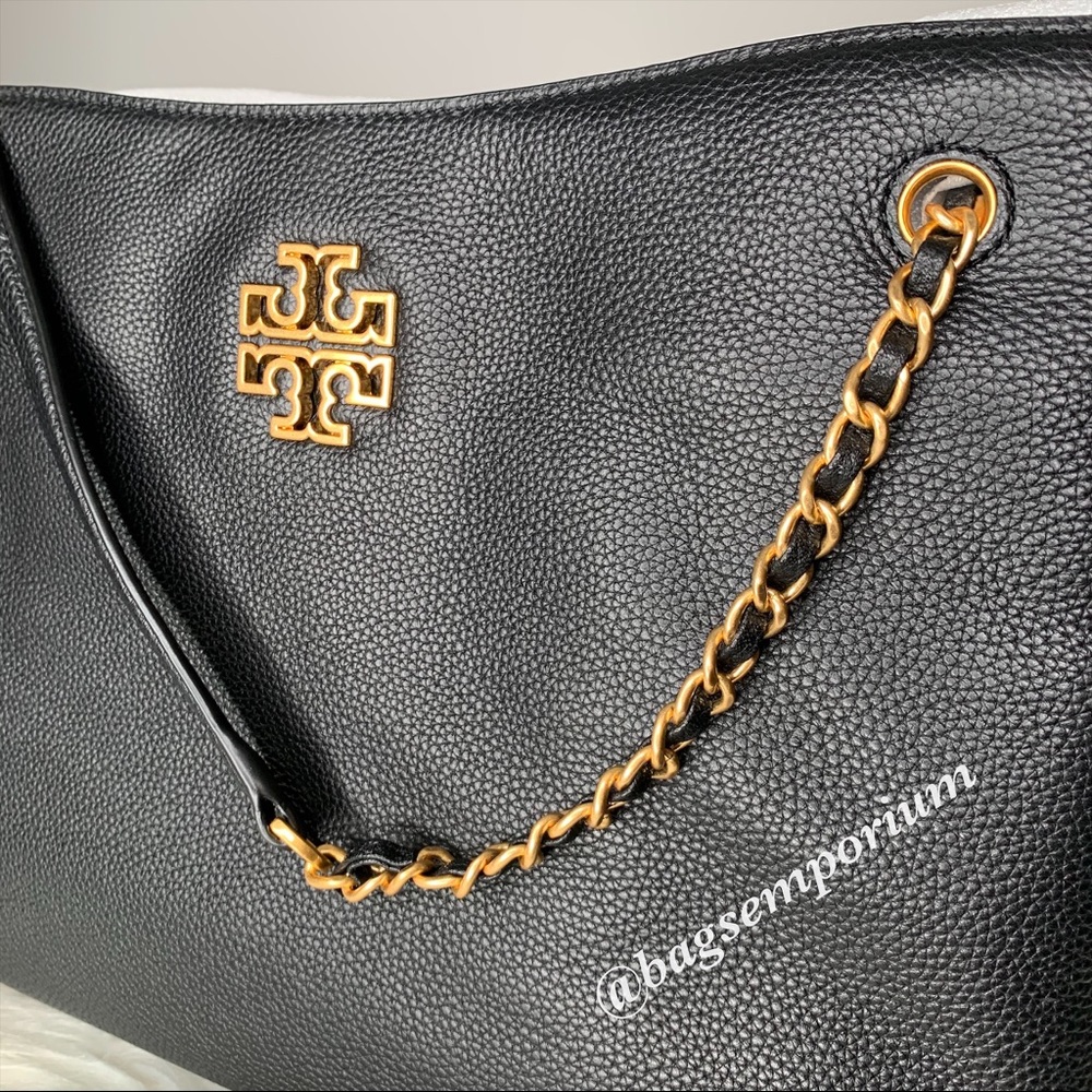 Tory Burch Triple Compartment Black Leather Purse - Picture 14 of 15